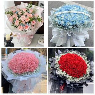 上海市宝山区月浦罗泾顾村镇花店同城配送女友生日情人节玫瑰花束