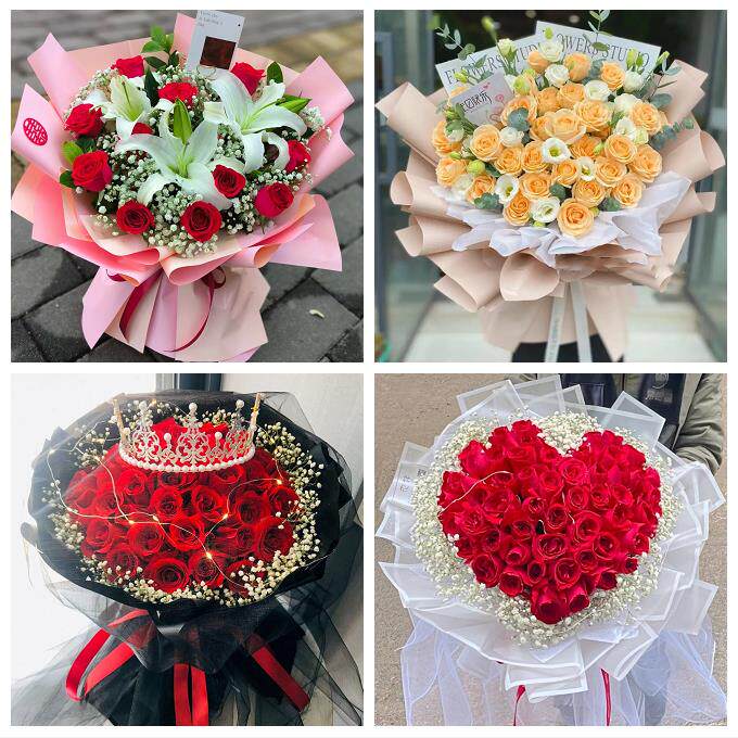 女神节订红玫瑰郑州上街惠济区中牟县巩义市同城鲜花店送女友老婆