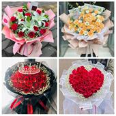 女神节订红玫瑰郑州上街惠济区中牟县巩义市同城鲜花店送女友老婆