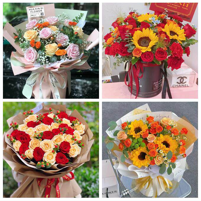 送济南市历下区市中区槐荫区花店同城送男女友领导玫瑰混搭鲜花束