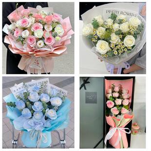 江西上饶市万年县婺源县德兴市鲜花店同城配送女神节玫瑰花束礼盒