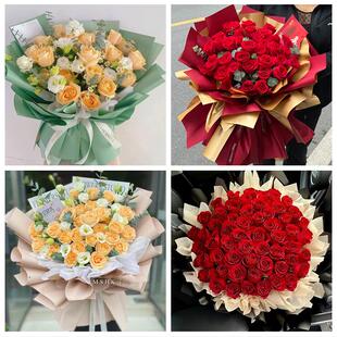 陕西商洛市商州区洛南县丹凤县同城花店情人节送女友老婆玫瑰鲜花