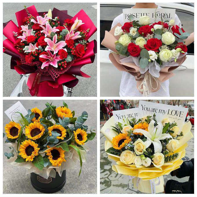 四川省内江市资中县隆昌市附近同城鲜花店向日葵玫瑰混搭生日花束