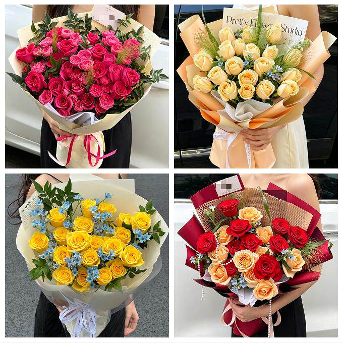 山西阳泉城区矿区郊区平定盂县同城花店送女朋友玫瑰订生日鲜花束