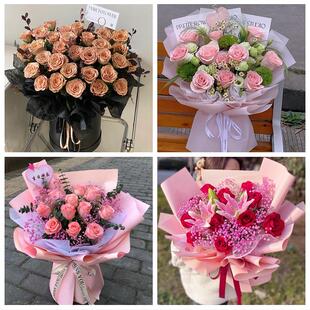 山东省临沂市兰陵县费县平邑县同城鲜花店订33朵玫瑰送情人女朋友