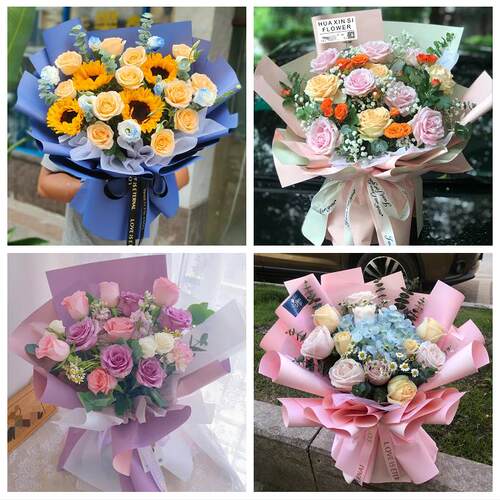 盘锦双台子兴隆台大洼盘山县花店同城送男女友领导玫瑰混搭鲜花束