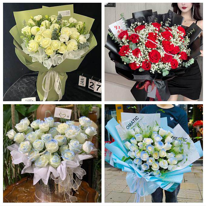 佳木斯市向阳前进东风区郊区花店同城配送女友生日情人节玫瑰花束