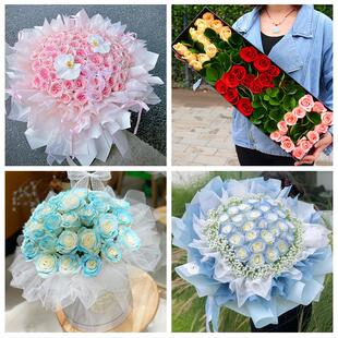 石嘴山市大武口惠农区平罗县鲜花店同城送女朋友闺蜜女神节红玫瑰