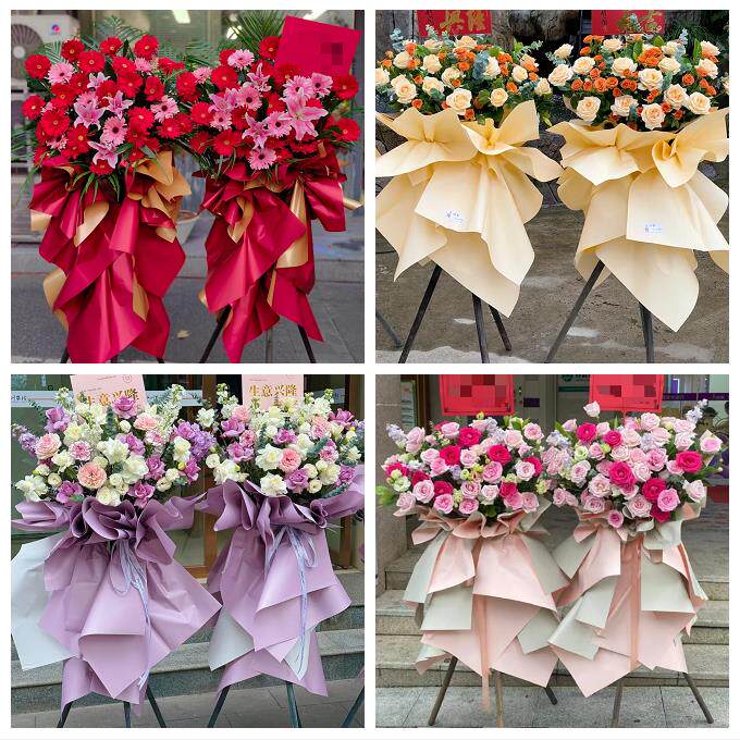 宁波市海曙江东区江北北仑区同城花店鲜花大麦新店开业花篮送朋友