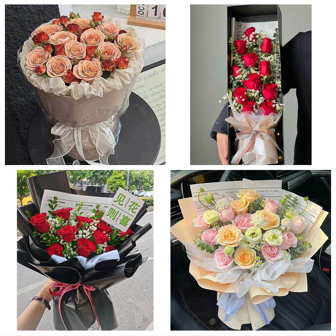 上海市奉贤区柘林海湾镇海港花店同城配送女友生日情人节玫瑰花束