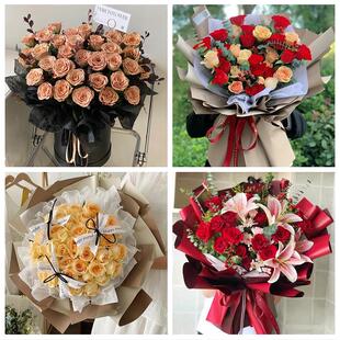 河南开封市通许县尉氏县兰考县同城鲜花店订33朵玫瑰送情人女朋友