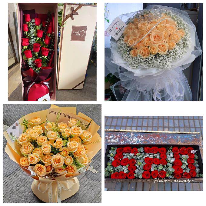 江西抚州市宜黄金溪资溪广昌县同城鲜花店送女友生日圣诞玫瑰花束