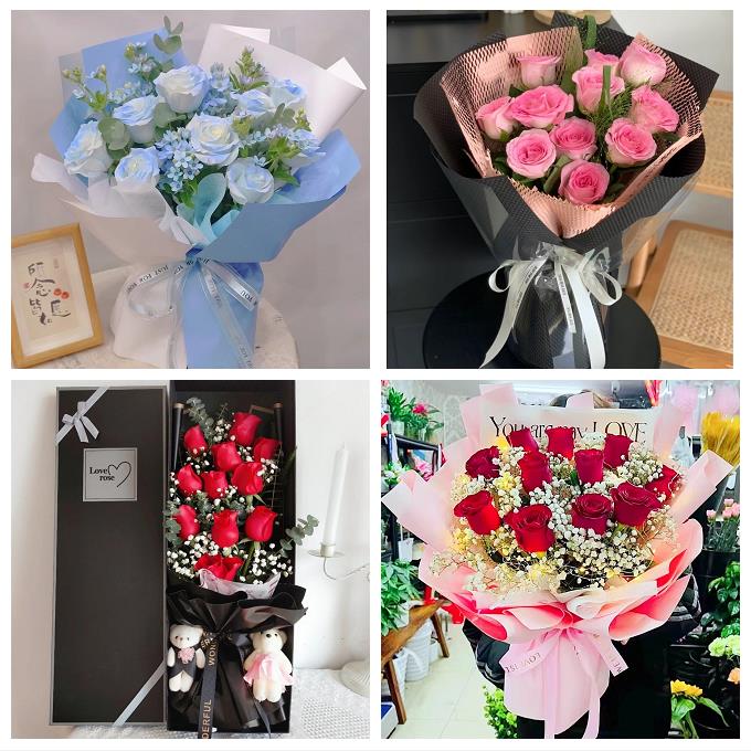 辽宁锦州黑山县义县凌海北镇市同城鲜花店七夕玫瑰花束送男女朋友