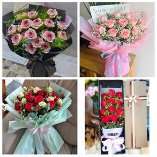 本溪市平山区溪湖明山南芬区鲜花店同城送女朋友闺蜜女神节红玫瑰