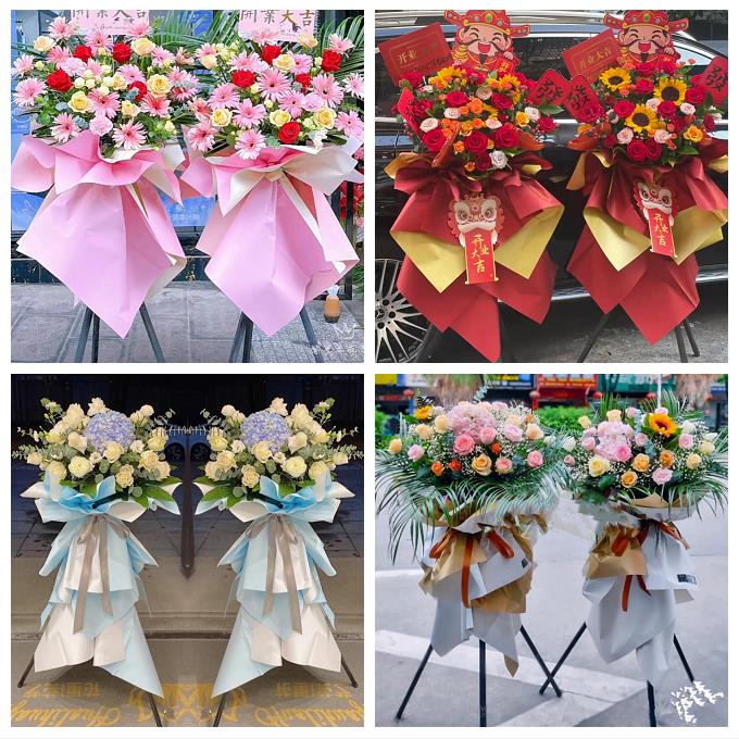 唐山市路南路北古冶区开平区鲜花店同城配送朋友乔迁新店开业花篮