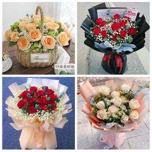 女神节订红玫瑰日照市东港岚山区五莲县莒县同城鲜花店送女友老婆