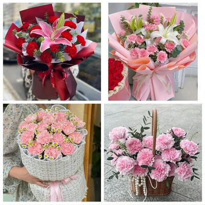 廊坊市安次广阳区固安永清县鲜花店同城配送康乃馨玫瑰教师节花束