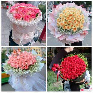 上海市嘉定区菊园新区南翔镇鲜花店同城送女朋友闺蜜女神节红玫瑰