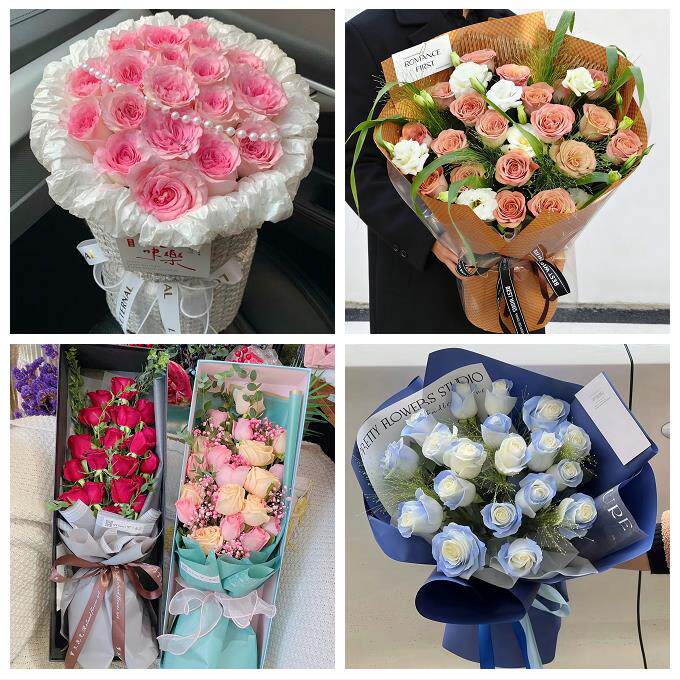 广东省惠州市惠东县龙门县附近鲜花店同城配送女神节玫瑰花束礼盒