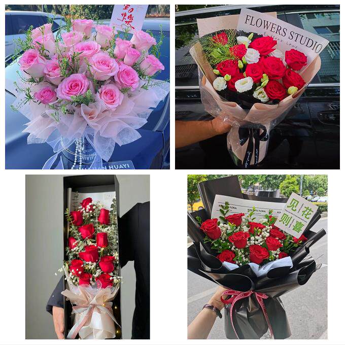 湛江市赤坎霞山区坡头麻章区花店同城配送女友生日情人节玫瑰花束