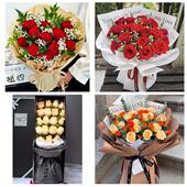 呼伦贝尔牙克石扎兰屯根河市同城鲜花店情人节表白送玫瑰花束礼盒