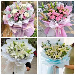 大同市城区矿区南郊区新荣区鲜花店同城配送老婆香水百合玫瑰花束