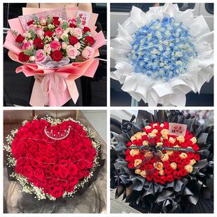四川南充市仪陇县西充县阆中市同城花店送女朋友玫瑰订生日鲜花束