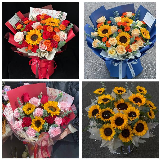 送安庆市怀宁县潜山县太湖县鲜花店同城配送玫瑰向日葵男女友生日