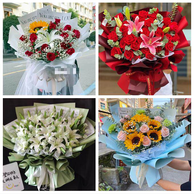 玫瑰香水百合送老婆朋友生日上海市奉贤区南桥奉城庄行镇同城花店