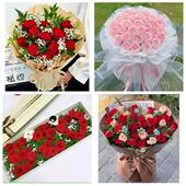 沈阳市和平区沈河大东皇姑区同城鲜花店情人节表白送玫瑰花束礼盒