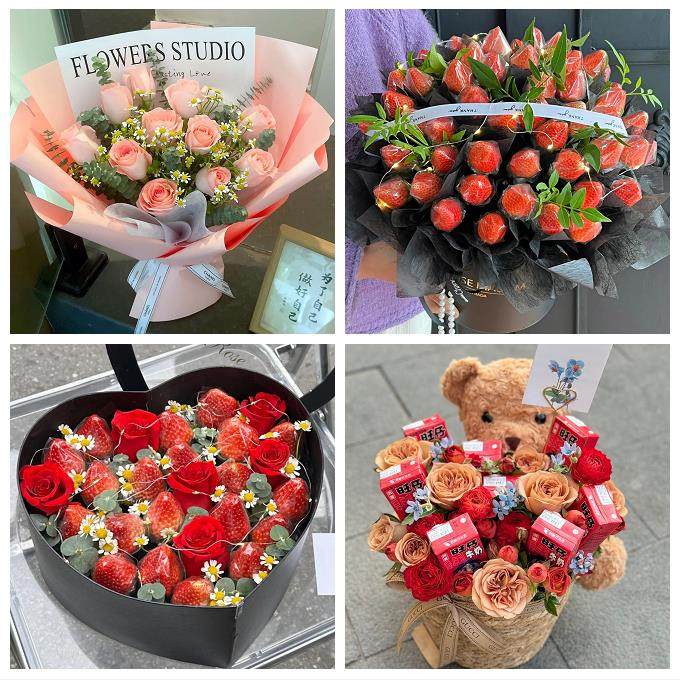 山西临汾襄汾洪洞县古县安泽县同城鲜花店送女友生日圣诞玫瑰花束