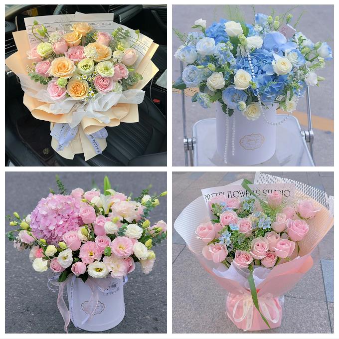 恩施州宣恩咸丰来凤县鹤峰县鲜花店同城送女朋友玫瑰混搭生日花束