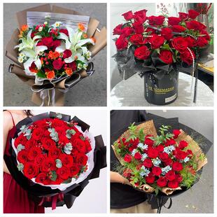 送德州市武城县乐陵市禹城市花店同城配送女友生日情人节玫瑰花束