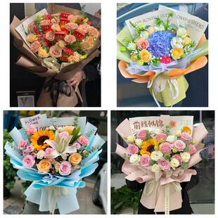 成人礼高考毕业向日葵花束湖北襄阳市南漳县谷城县保康县同城花店