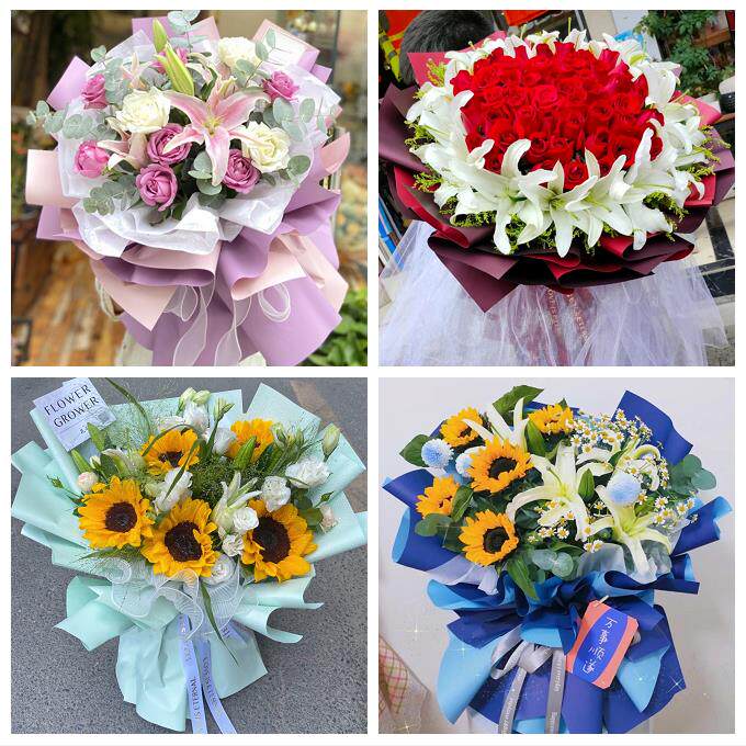 临汾市洪洞县古县安泽浮山县鲜花店同城配送老婆香水百合玫瑰花束