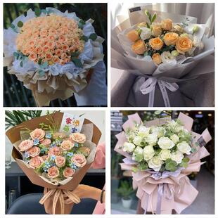 江西赣州市章贡区赣县区信丰县同城鲜花店订33朵玫瑰送情人女朋友