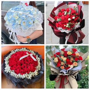 湖北省荆门市沙洋县钟祥市附近同城鲜花店订33朵玫瑰送情人女朋友