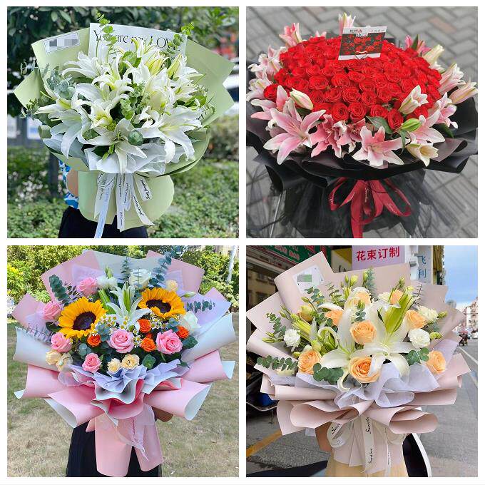玫瑰香水百合送老婆朋友生日送武汉市武昌区青山区洪山区同城花店