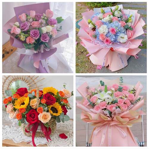 送泰安市泰山区岱岳区宁阳县花店同城送男女友领导玫瑰混搭鲜花束