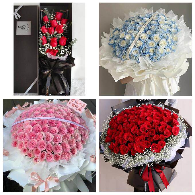 临汾市洪洞县古县安泽浮山县同城鲜花店情人节表白送玫瑰花束礼盒