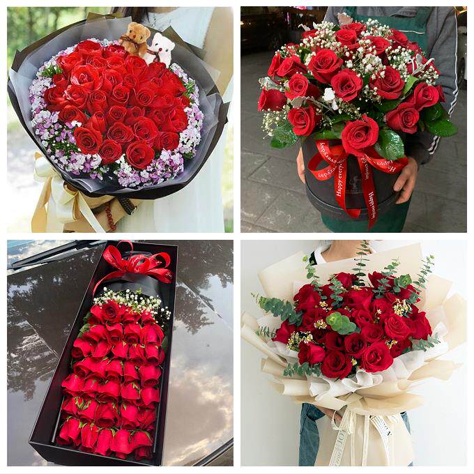 云南普洱市思茅区宁洱县墨江县鲜花店同城配送媳妇女友圣诞节玫瑰