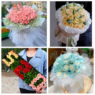 送红河州建水石屏泸西元阳县鲜花店同城送女朋友闺蜜女神节红玫瑰