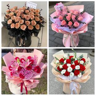 山东临沂市沂南县郯城县沂水县同城鲜花店订33朵玫瑰送情人女朋友