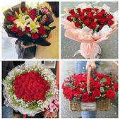 天津市北辰区果园新村集贤里街同城鲜花店情人节玫瑰表白女友老婆