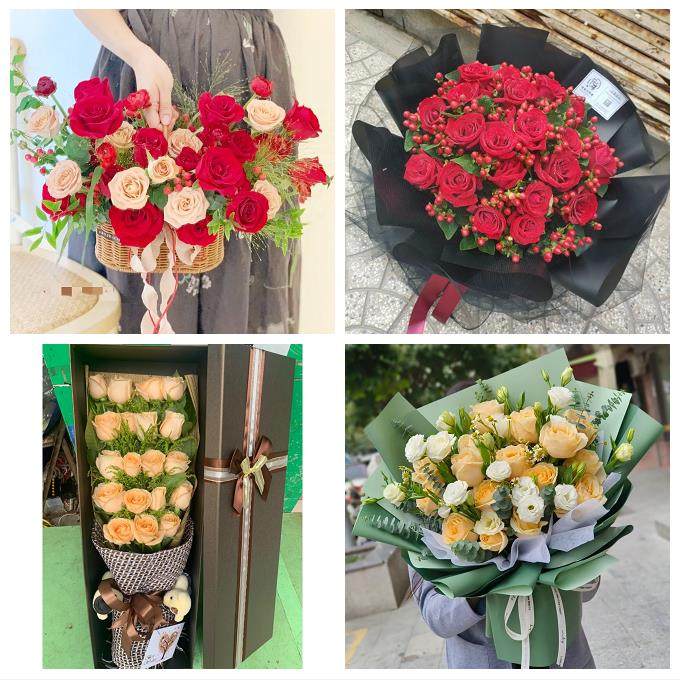 云南红河州屏边县建水县石屏县鲜花店同城配送媳妇女友圣诞节玫瑰