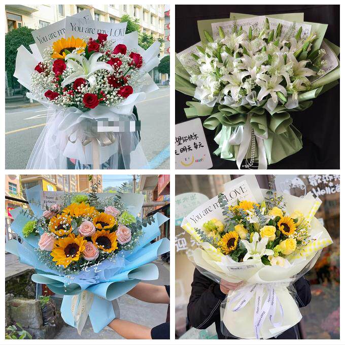 玫瑰香水百合送老婆朋友生日送苏州市虎丘区吴中区相城区同城花店