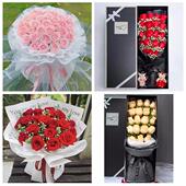 送河源市源城区紫金县龙川县同城鲜花店情人节表白送玫瑰花束礼盒