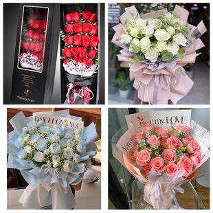 黑龙江牡丹江市东安阳明爱民区同城鲜花店订33朵玫瑰送情人女朋友