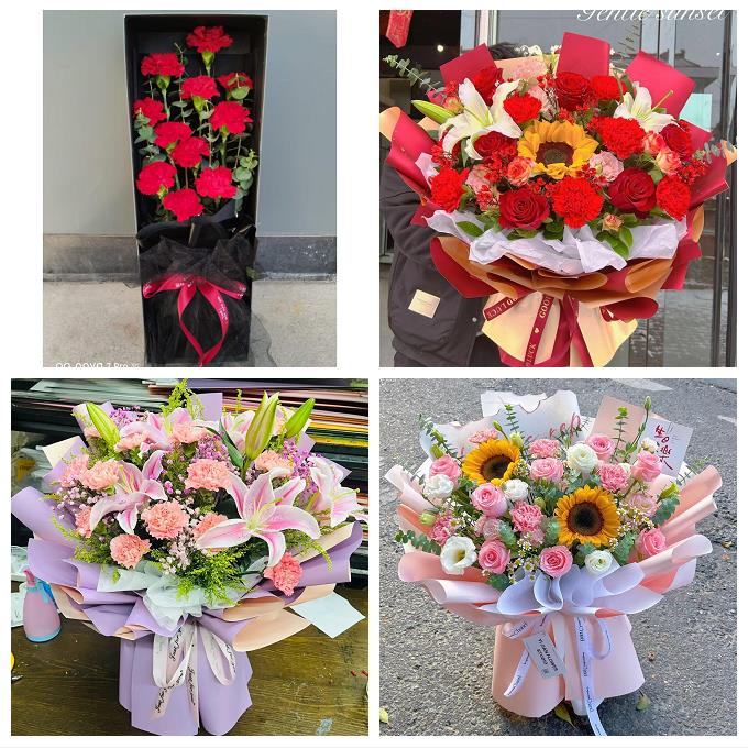 郑州市中原区二七管城金水区鲜花店同城配送康乃馨玫瑰教师节花束