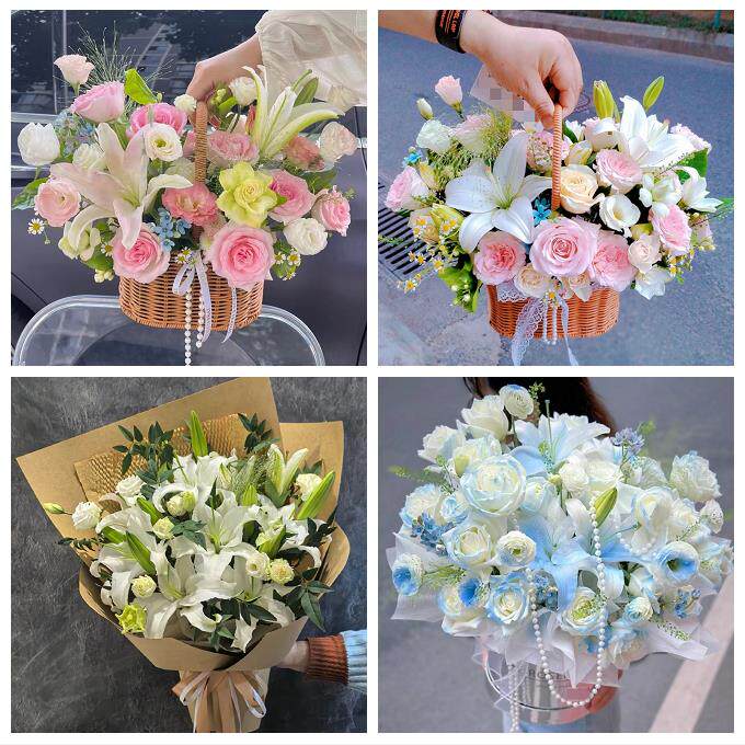 江苏连云港市东海县灌云灌南县鲜花店同城送玫瑰香水百合生日花束